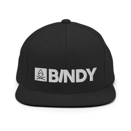 BINDY CLOTHING SIGNATURE SNAPBACK CAP UNBRODED SKATEBOARD STYLE LIFE