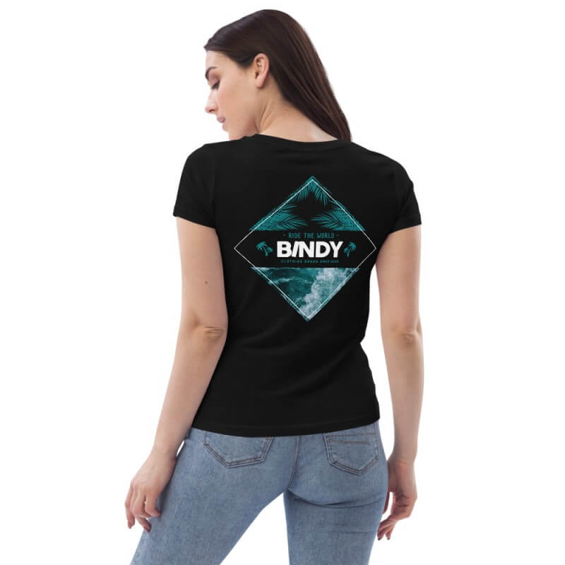 Ocean waves fitted BINDY Clothing